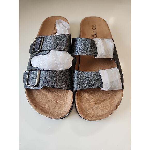 New Silver Boutique By Corky's Slides Womens Size 11 - Picture 2 of 3